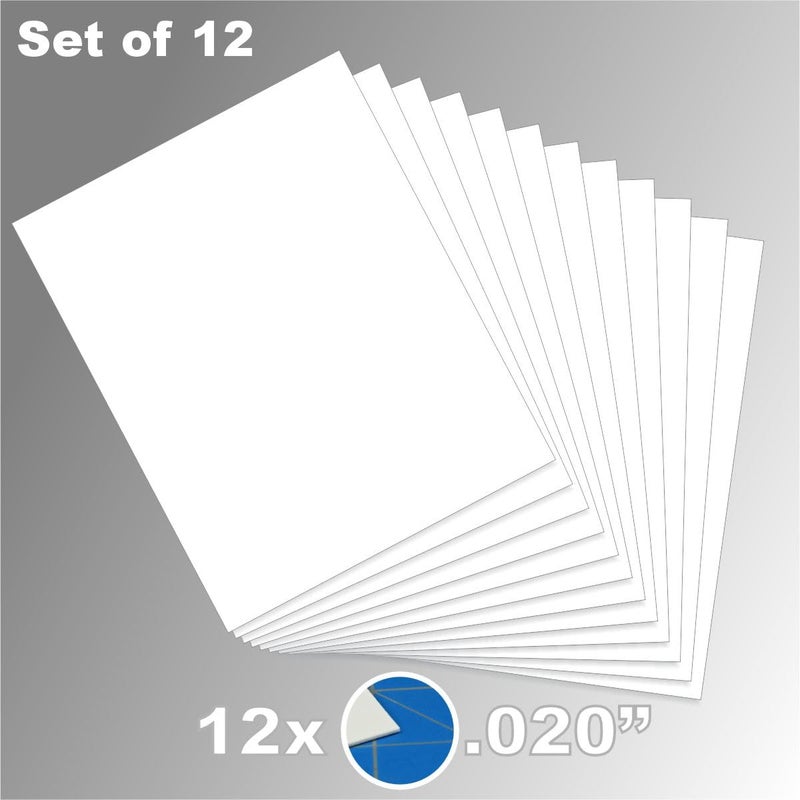 LITKO 8x10-inch Polystyrene Flexible Craft Sheets | Plasticard | Styrene Plastic Sheets | Modeling | Crafting | Scratch Building | Displays | White (.020 Inch - 12 Pack) - Image 3